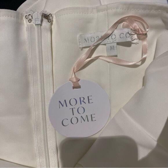 NWT More To Come Sophia Midi Dress White strapless sheath stretch Revolve M - Picture 12 of 12